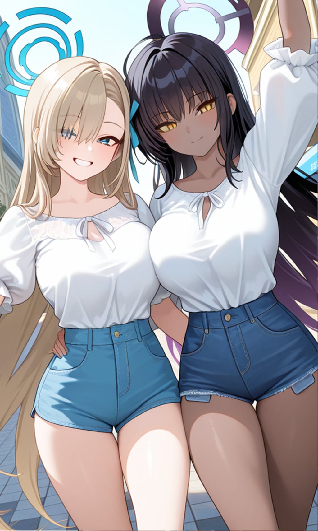 アスナとカリン　私服7
