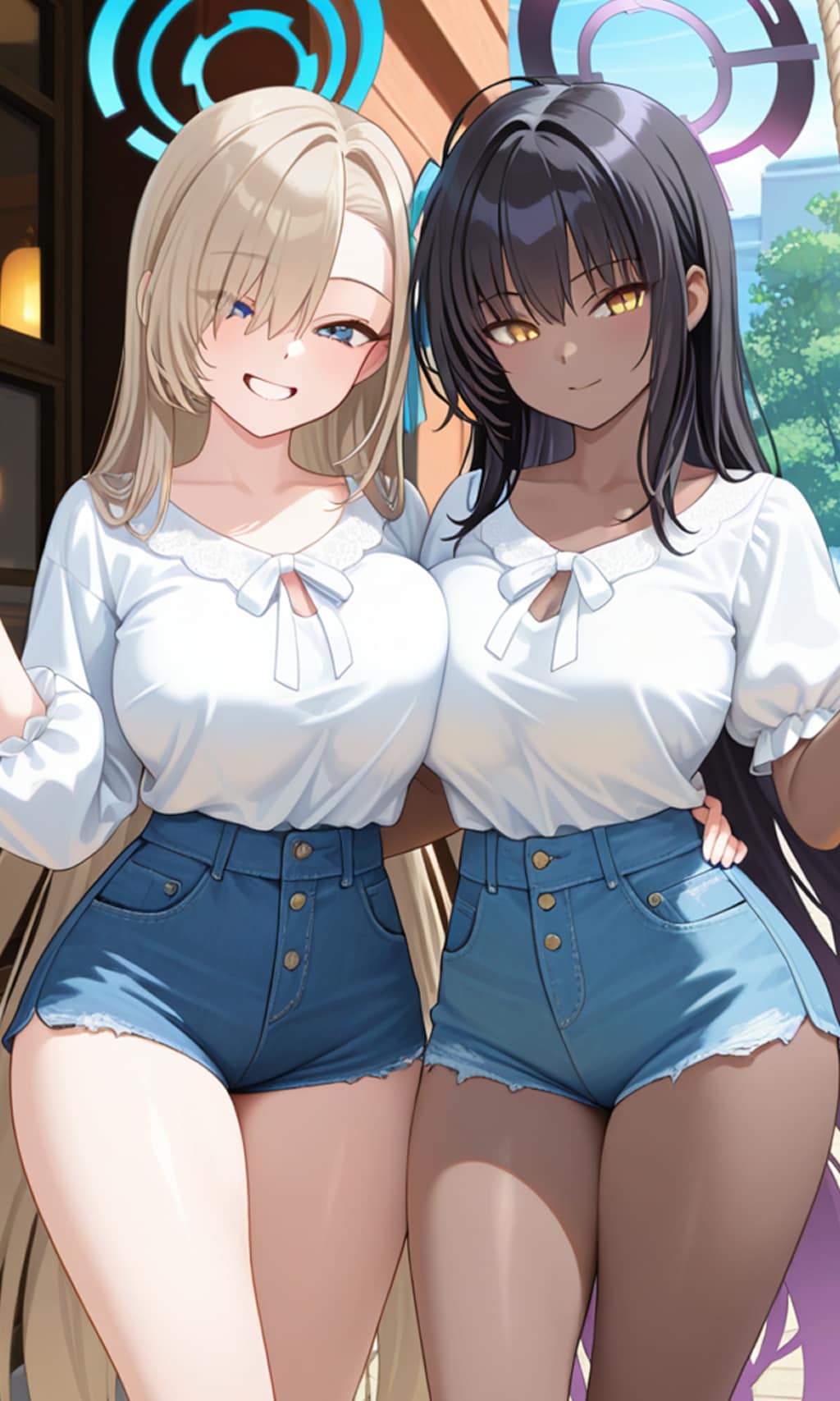 アスナとカリン　私服7