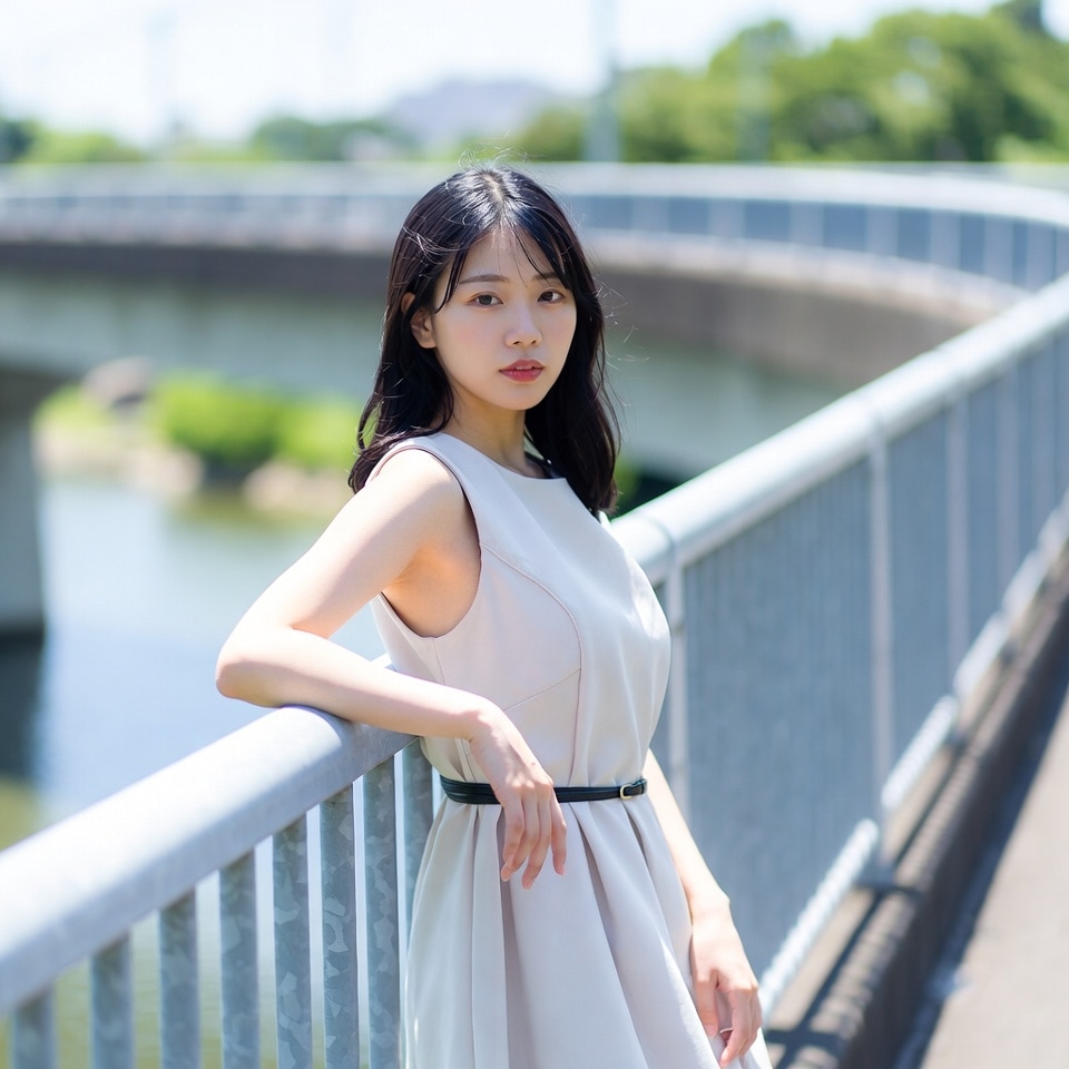 橋の上で、卒業のあと | の人気AIイラスト・グラビア