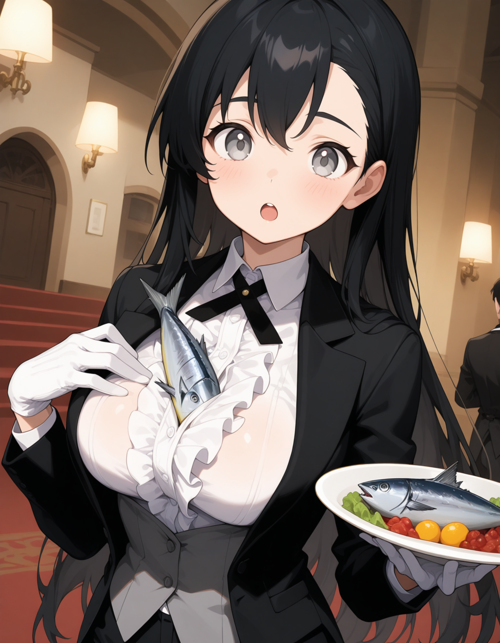 サバが飛び込んできた🐟