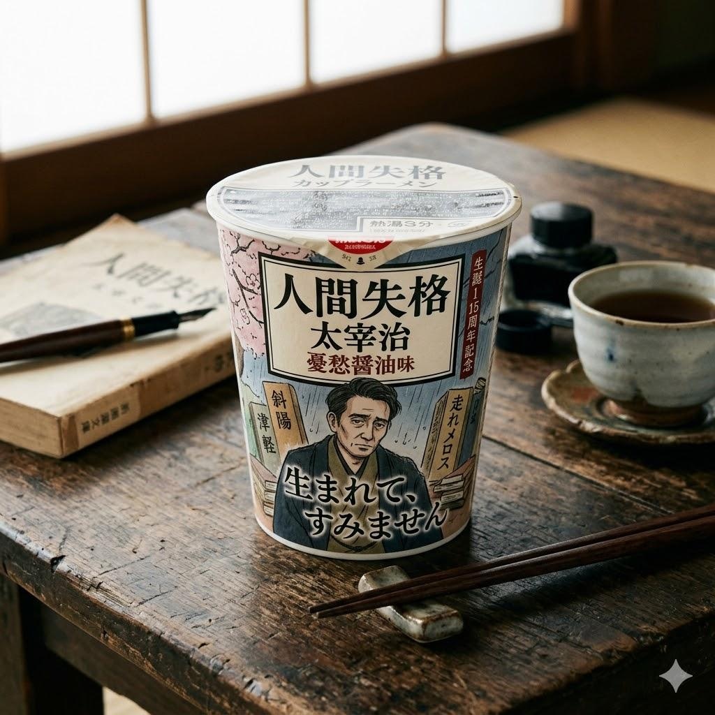 太宰治カップ麺
