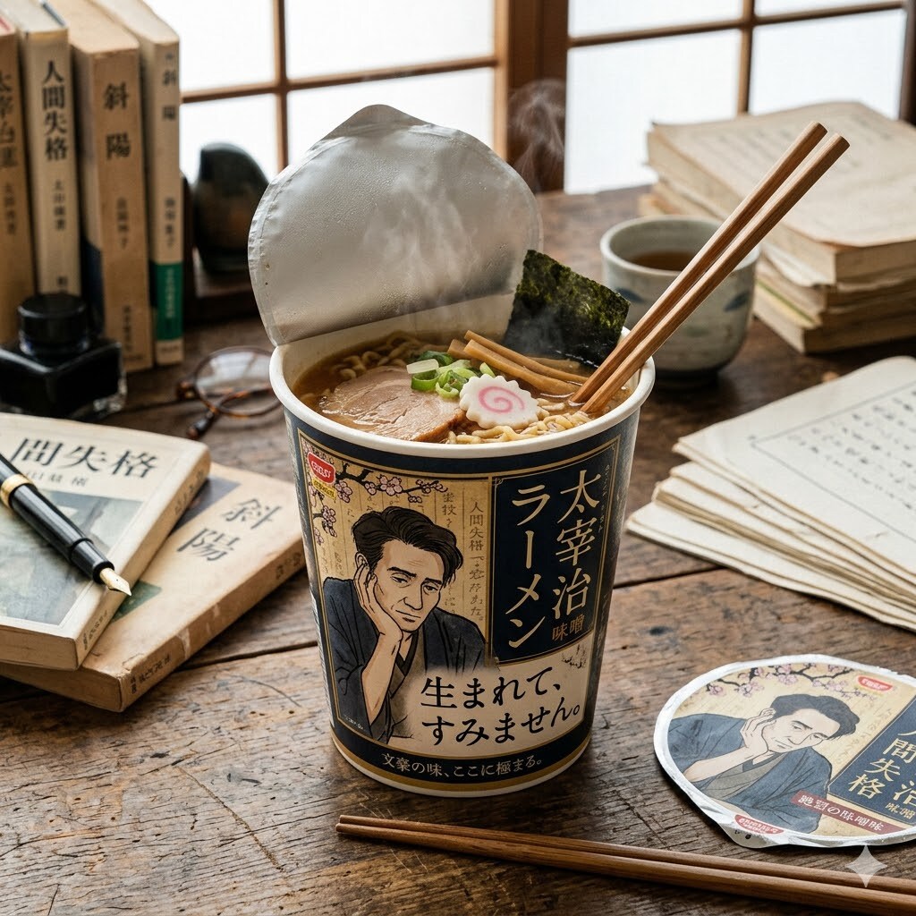 太宰治カップ麺 | の人気AIイラスト・グラビア