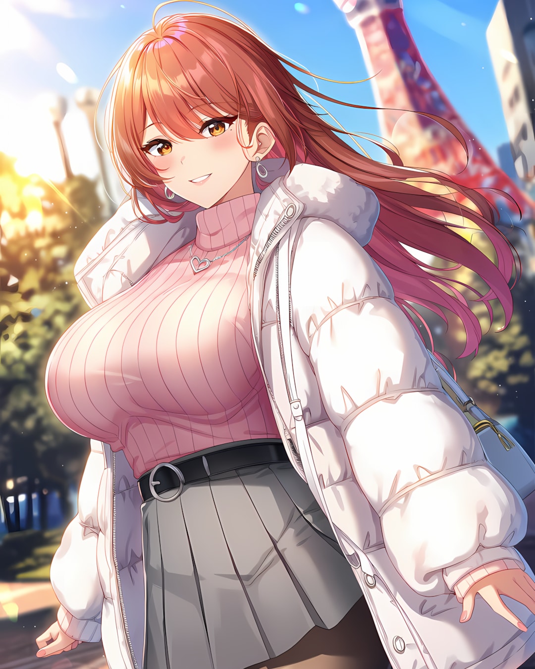 🗼東京タワー前朝散策♡ | の人気AIイラスト・グラビア