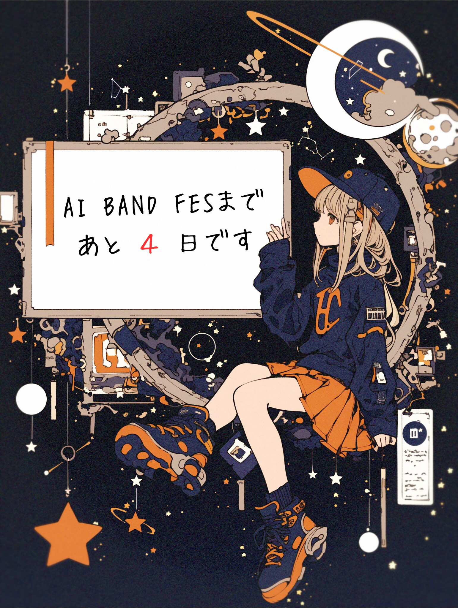 AI BAND FES まであと４日 | の人気AIイラスト・グラビア