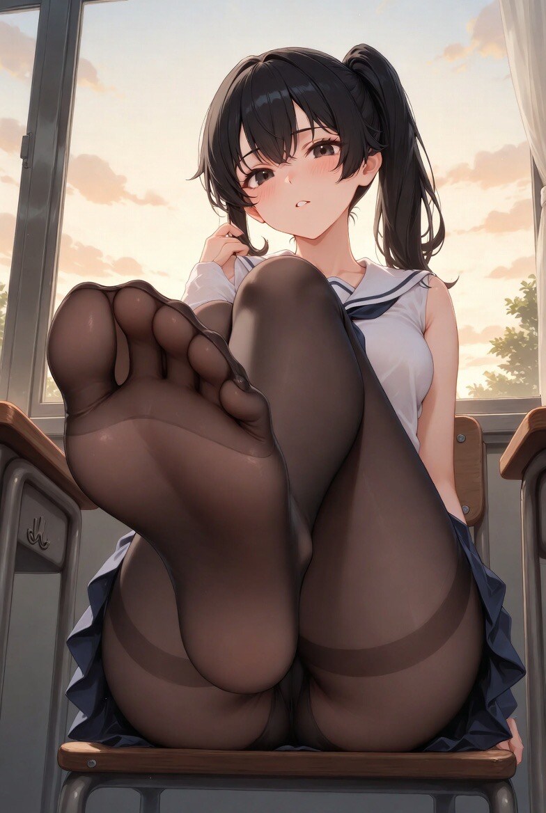 制服✖️ストッキング✖️足　①
