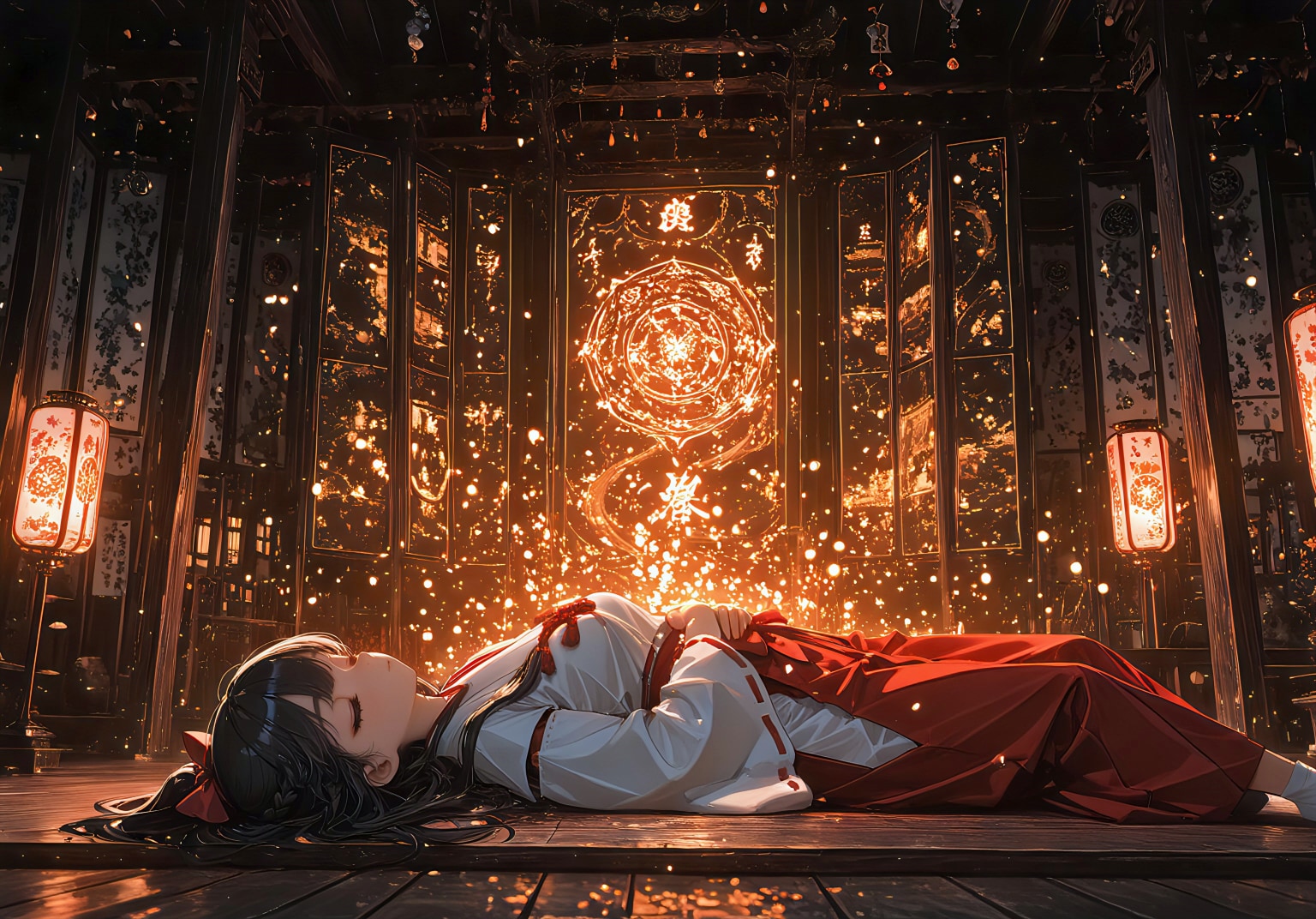 神秘の間に眠る巫女
