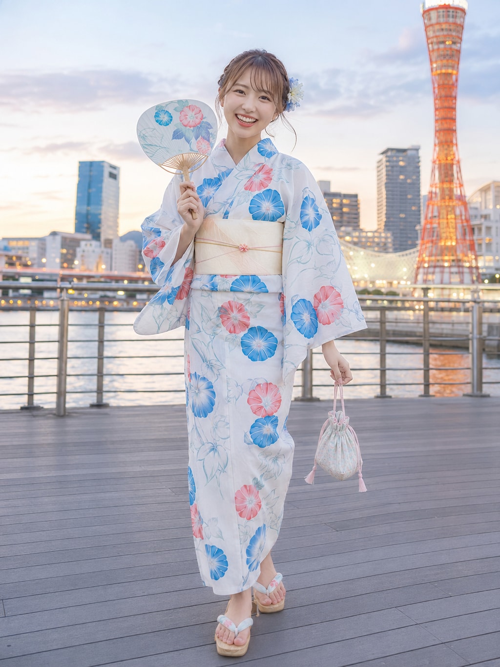 神戸で見かけた浴衣美人たち