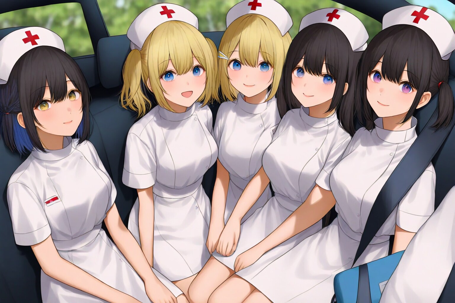 5つの笑顔、ひとつの奇跡 | の人気AIイラスト・グラビア