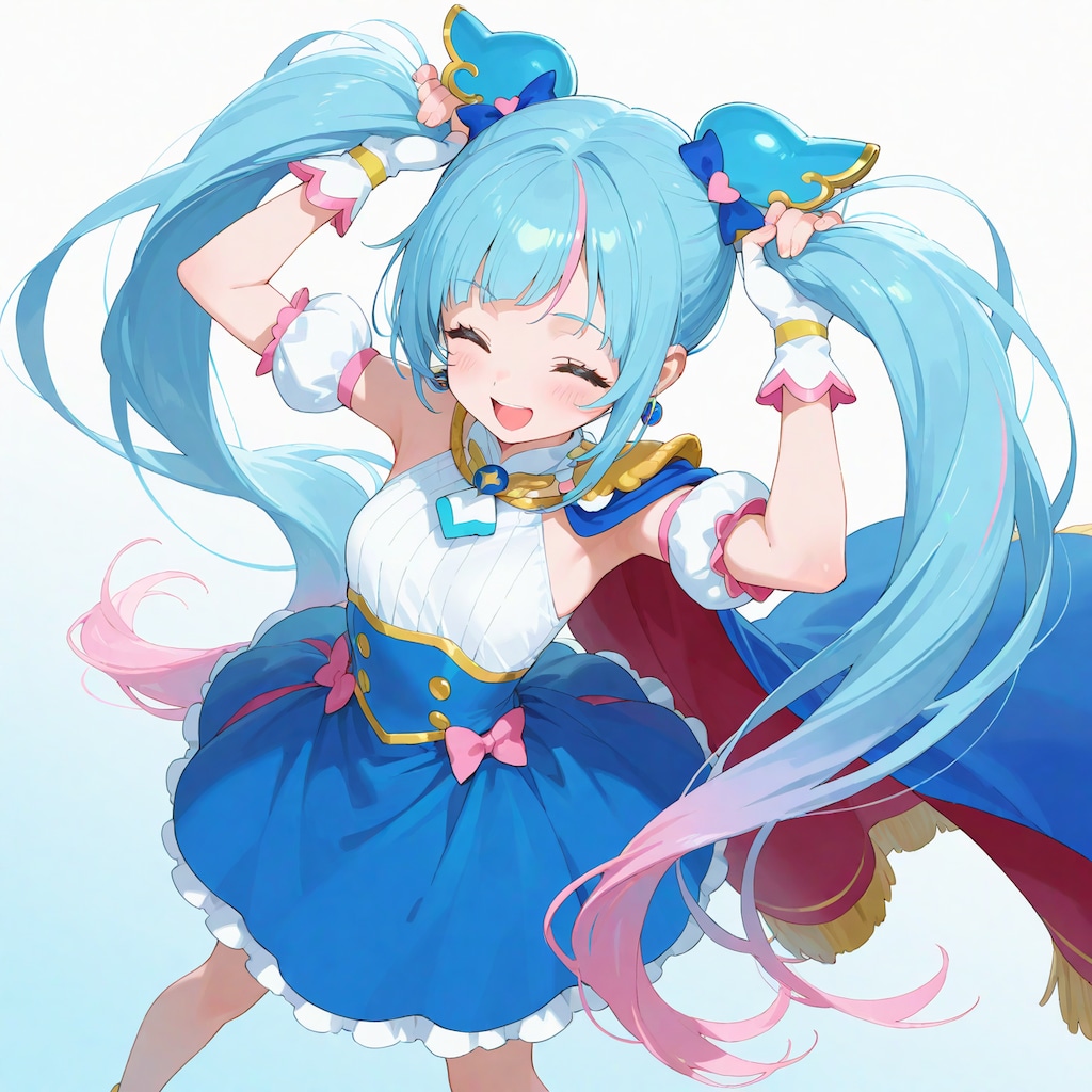 キュアスカイがあまりやらなそうなポーズ