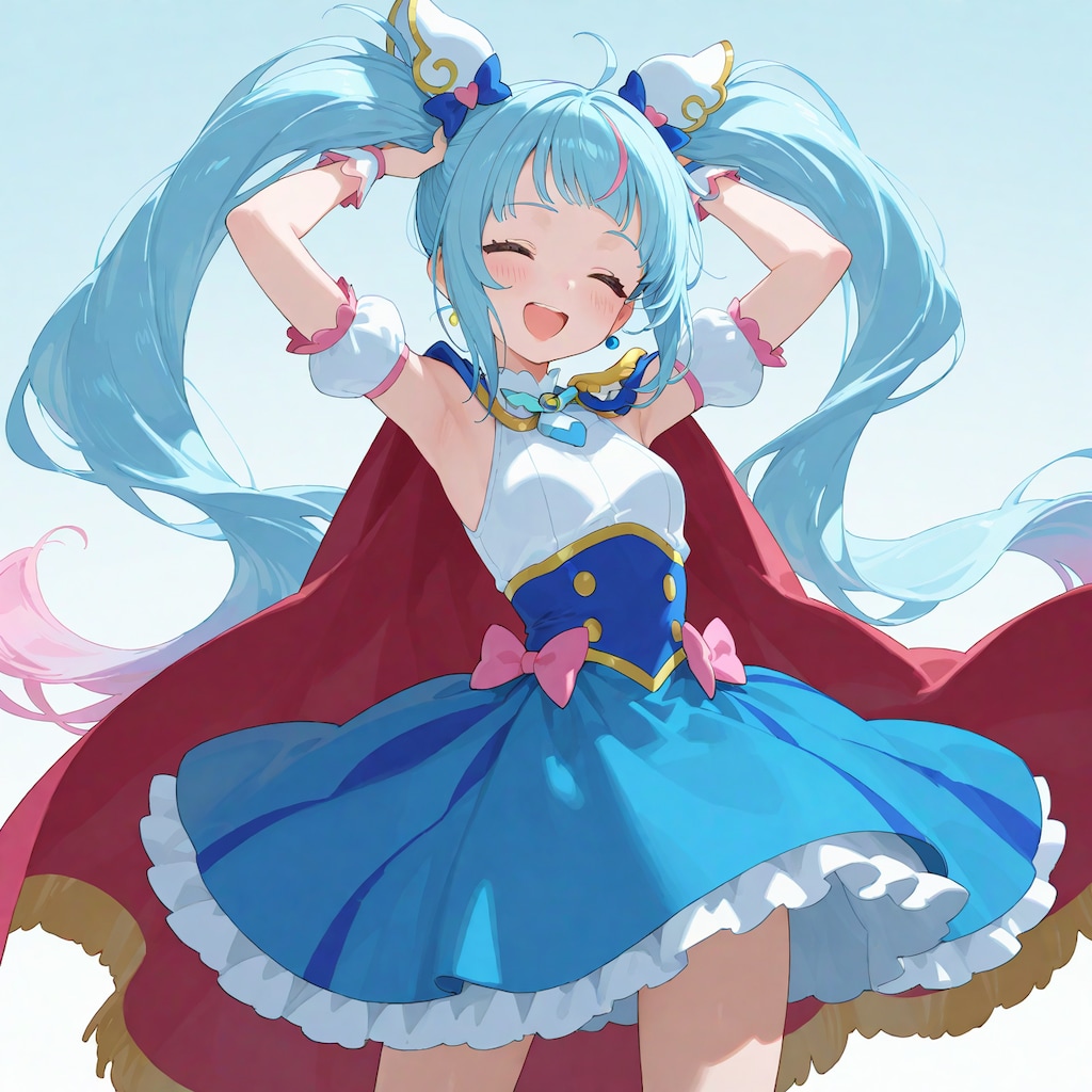 キュアスカイがあまりやらなそうなポーズ