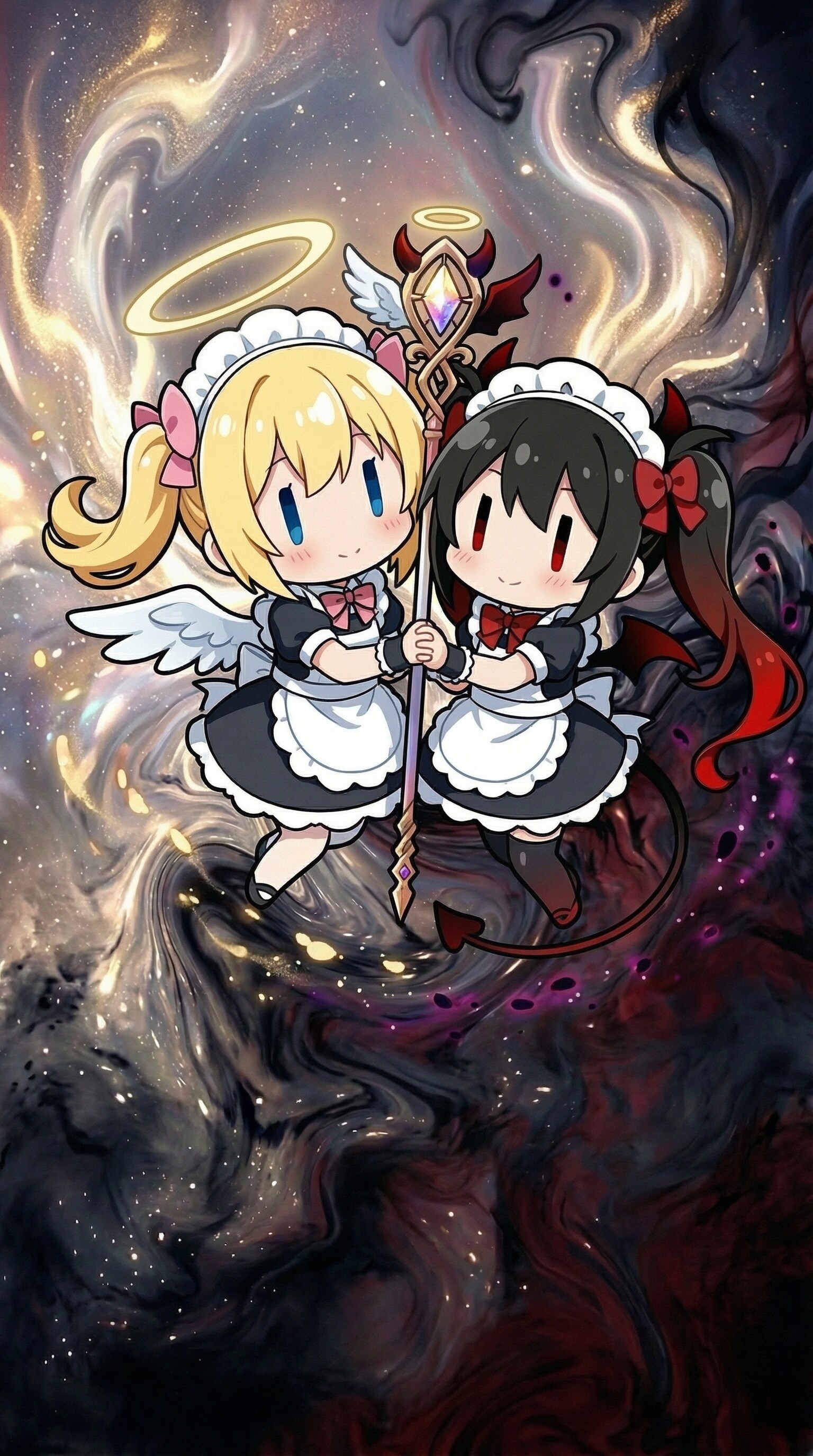 光と闇のチビメイドさん