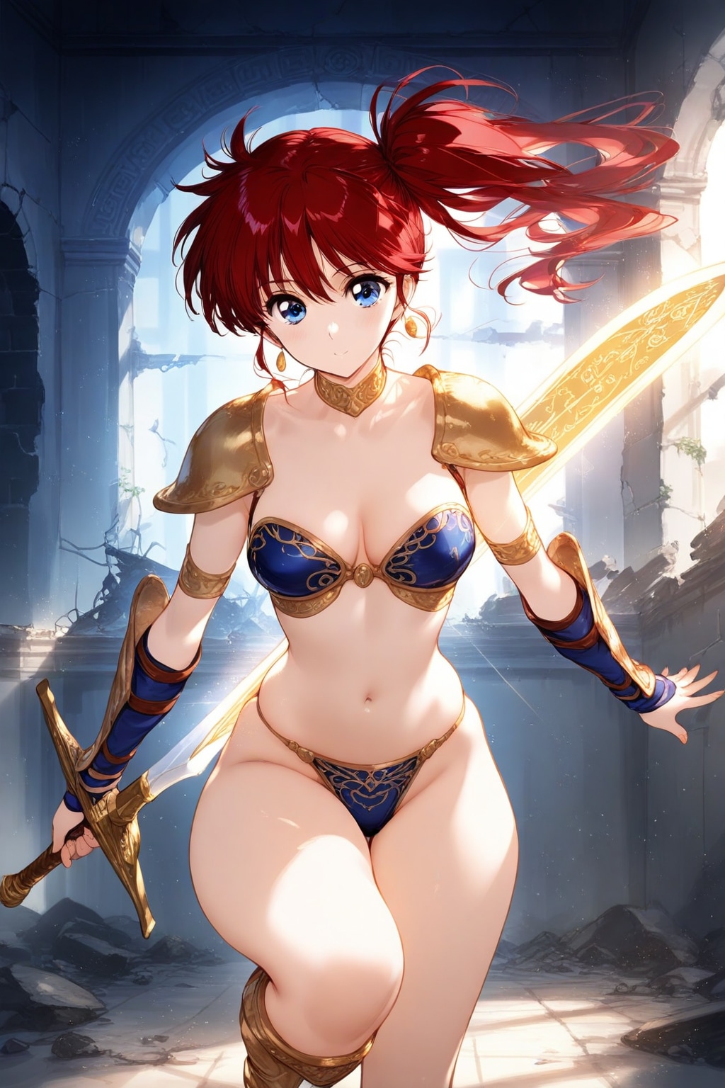 ビキニアーマーを纏った美少女剣士　ー by #WAVE Ver. ー