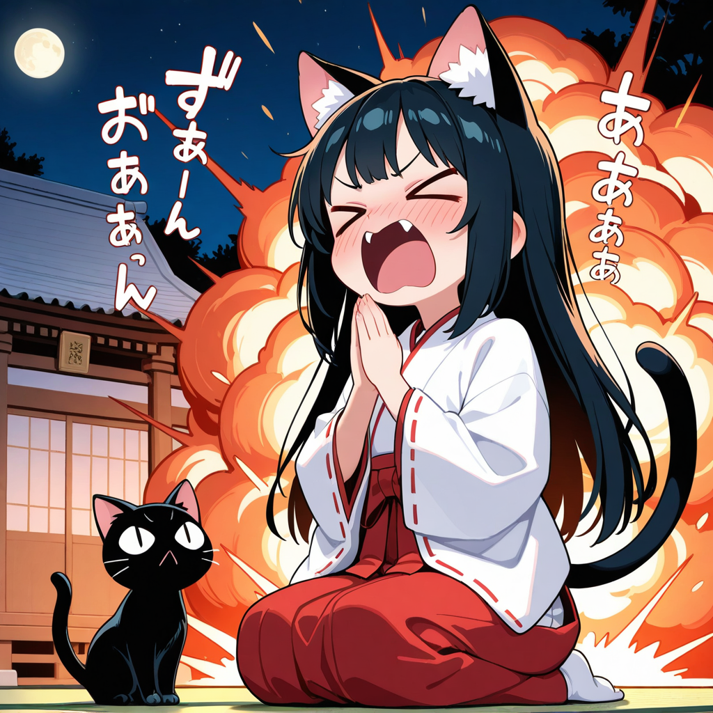 祈りが強すぎて爆発してしまったさくらちゃん！！ | の人気AIイラスト・グラビア