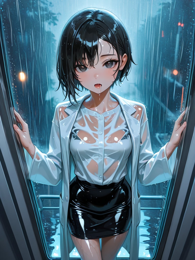 雨に濡れてしまいました。アン