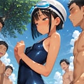 悪い悪戯されるスク水の夏娘③ 5枚目