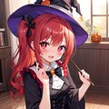 赤髪少女のハロウィン 2枚目