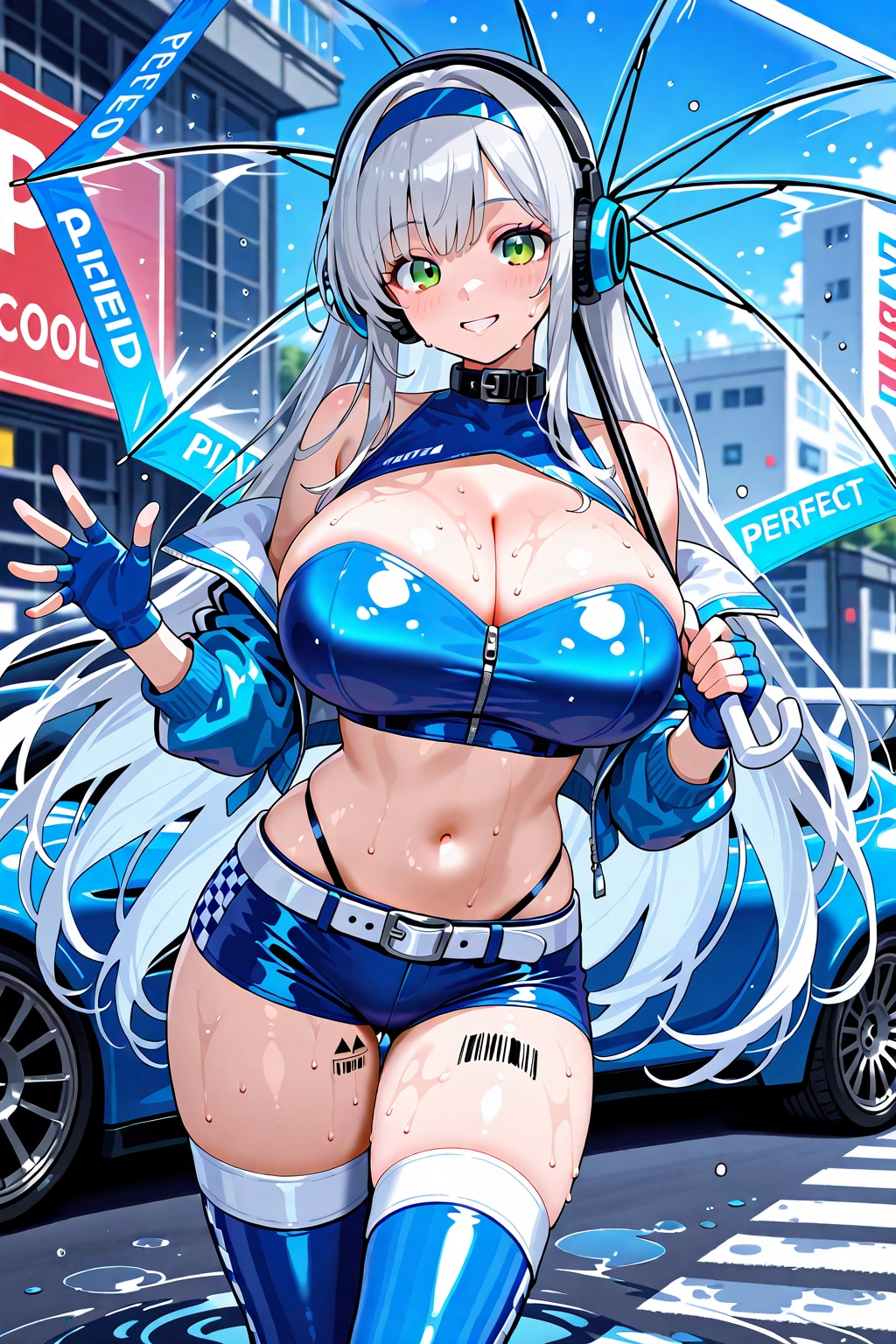 Blue race queen