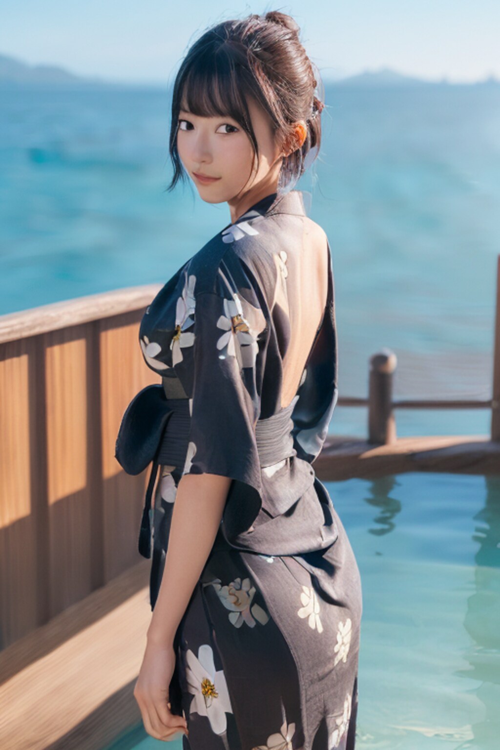 海の見える温泉