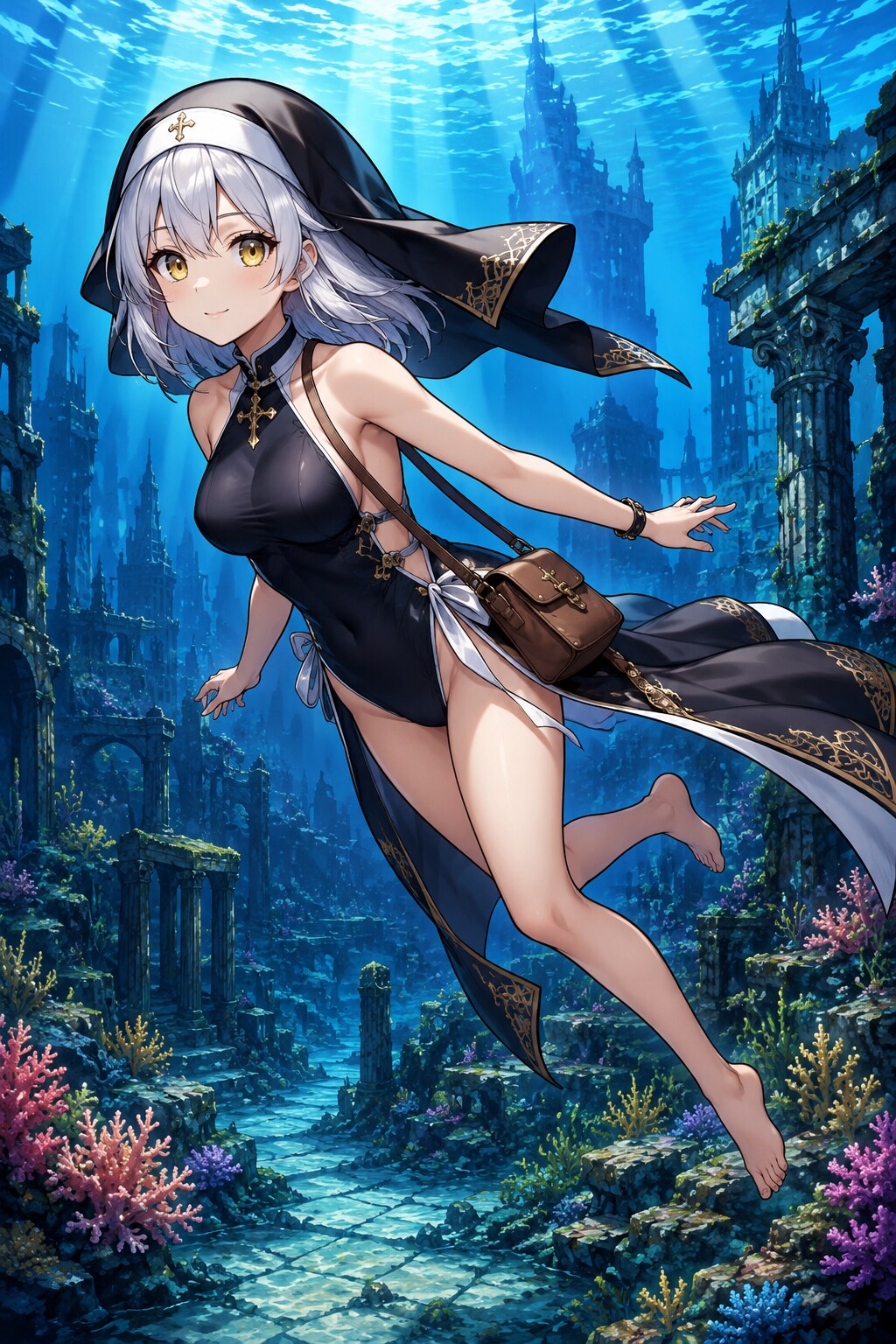 水流と活気。