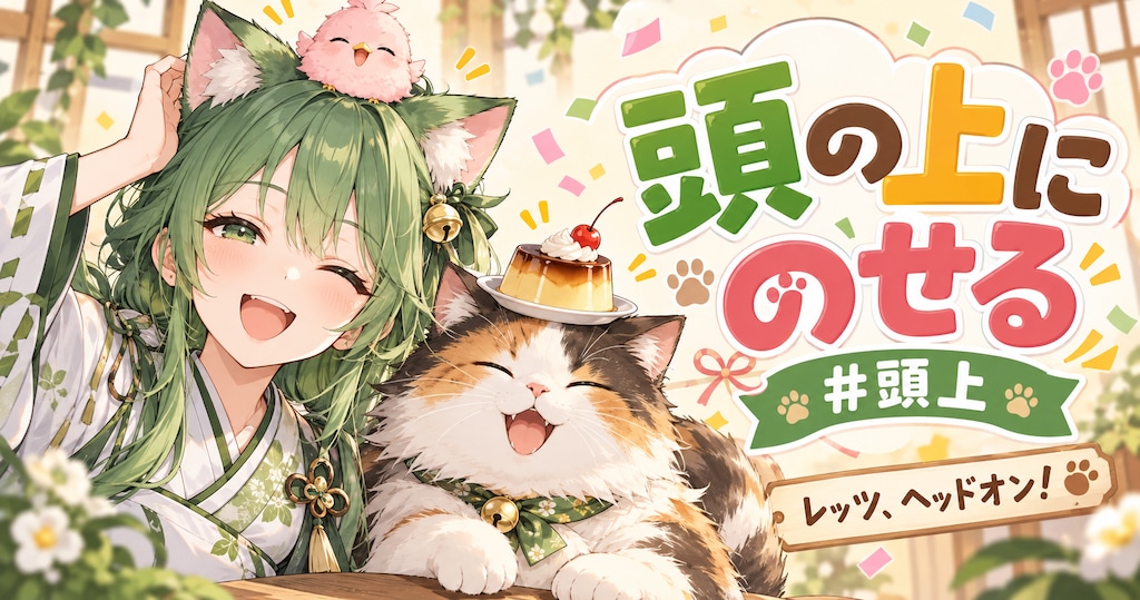 ユーザー企画「頭の上にのせる」を開催します！