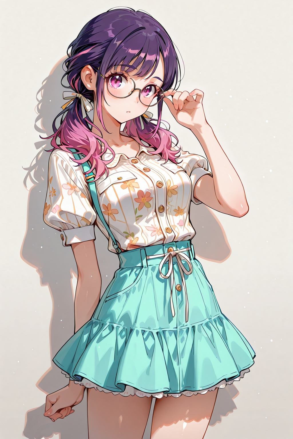 メガネ美少女