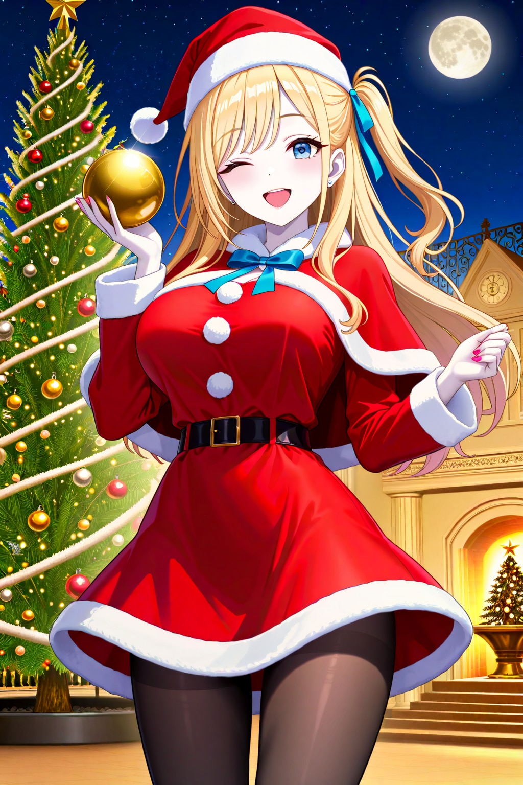 サンタナミちゃんと金の玉