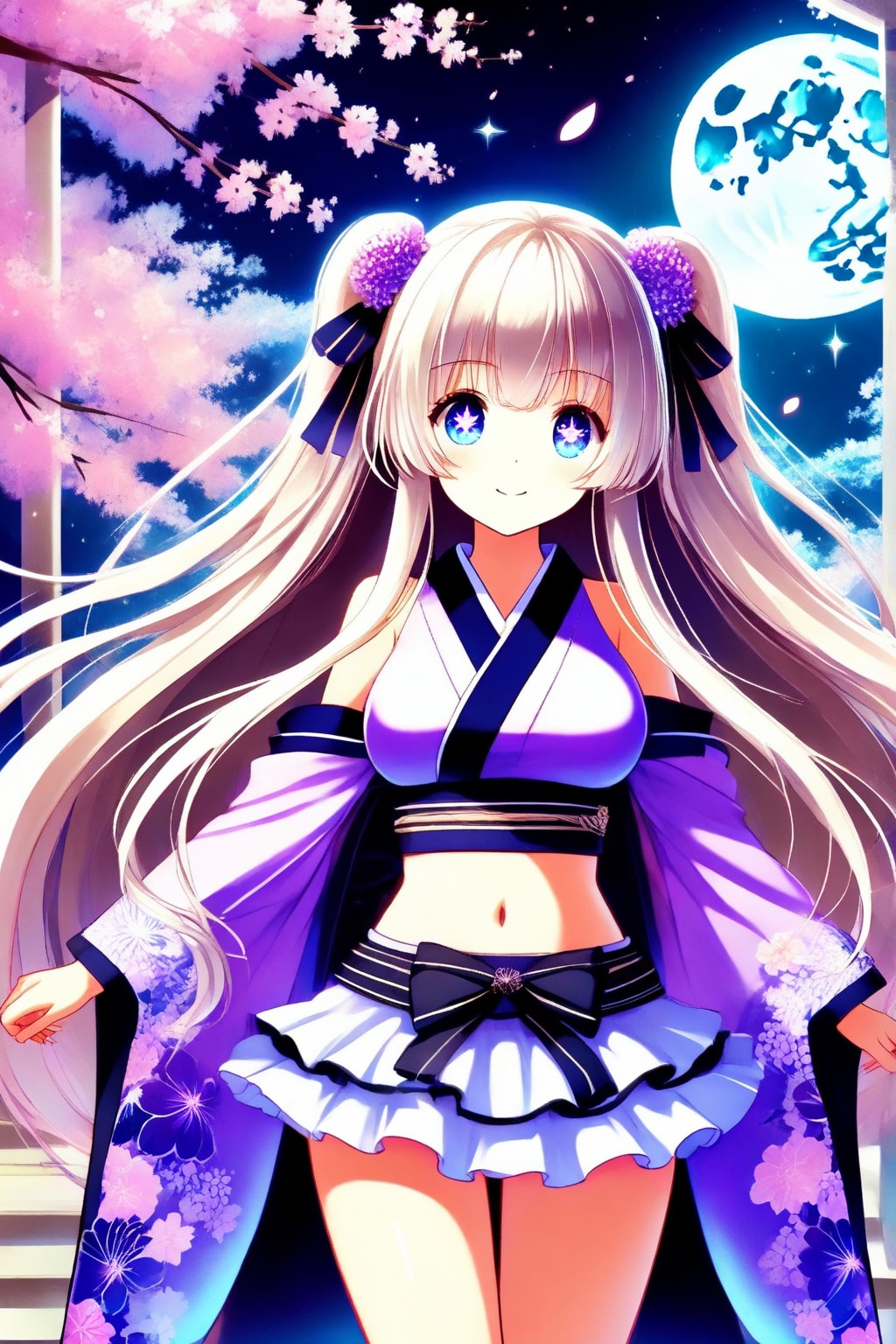 着物ドレスの女の子