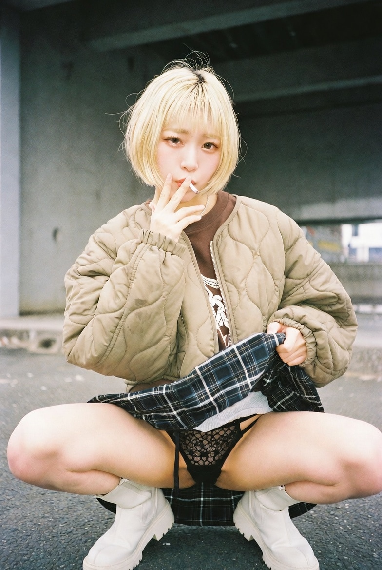 タバコパンチラ