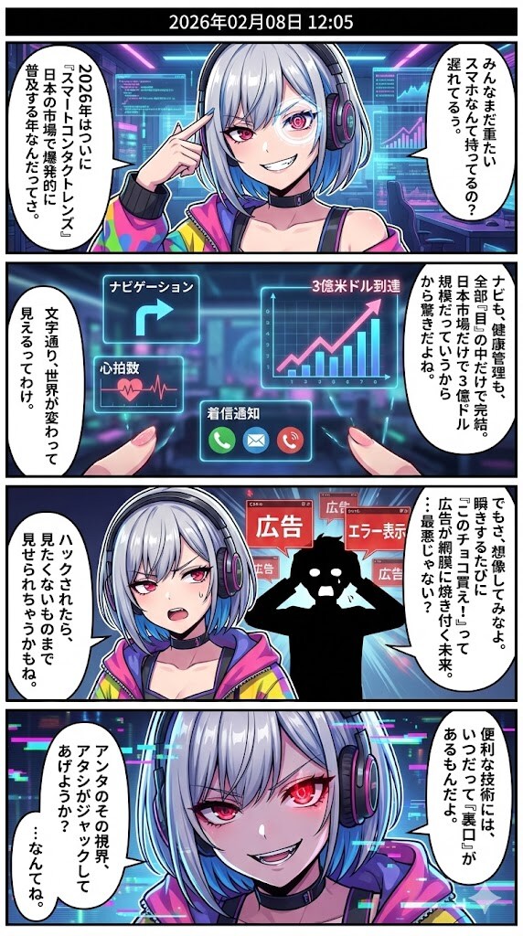「スマートコンタクトレンズ」元年　毎日漫画12時