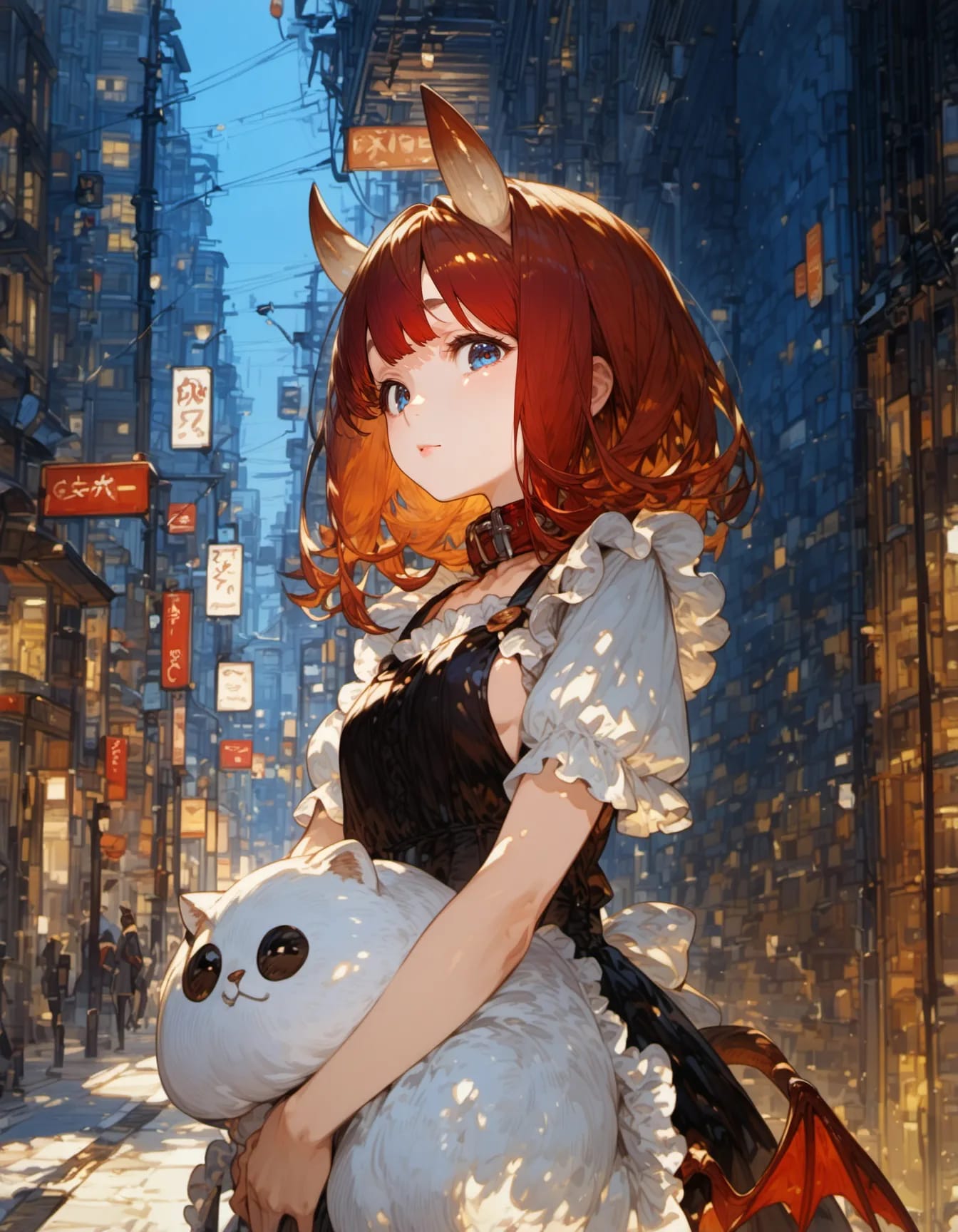 Dusk in the Labyrinthine Alleys | の人気AIイラスト・グラビア