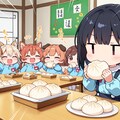 ２２（にゃんにゃん）さんちのまつりちゃんがいぬみみようちえんの食べ放題に参加！ 3枚目