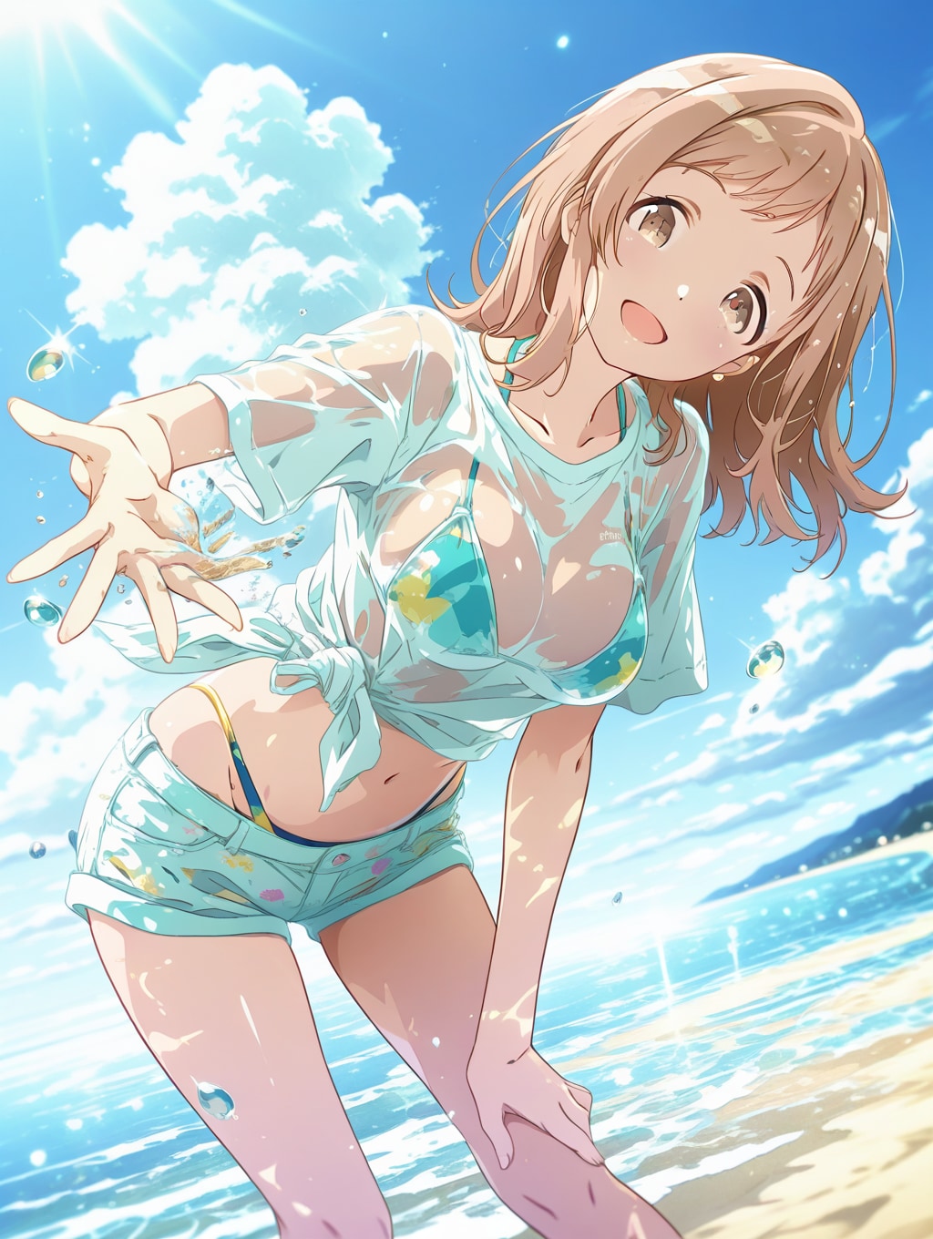 海辺 | の人気AIイラスト・グラビア