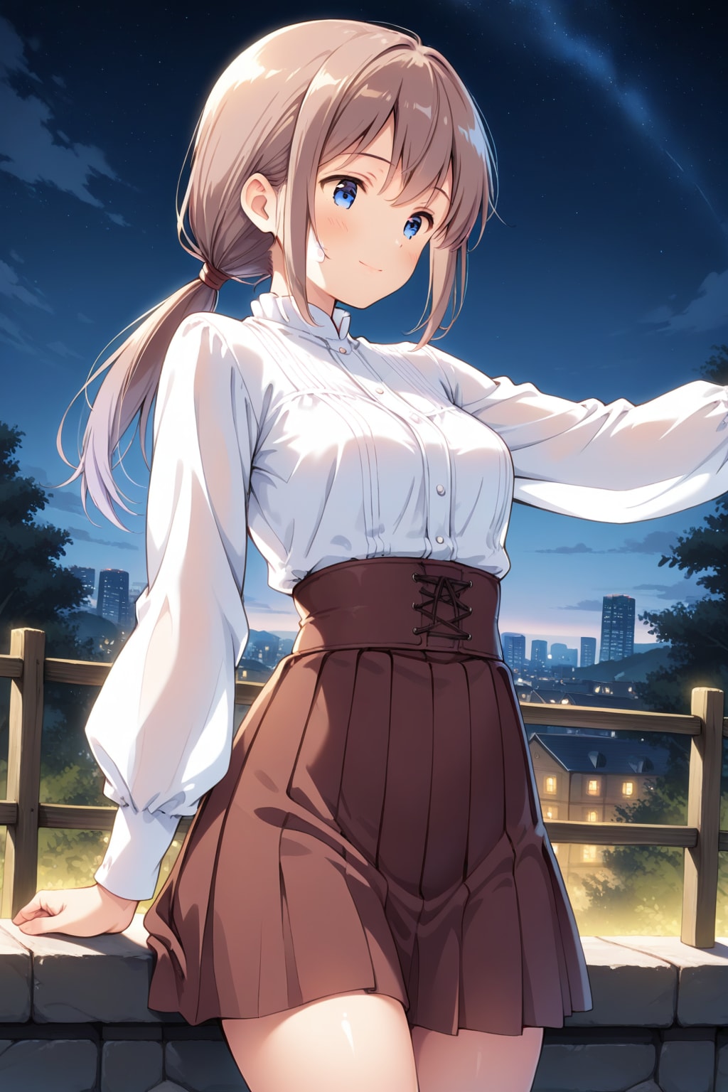 ローポニーテールの女の子