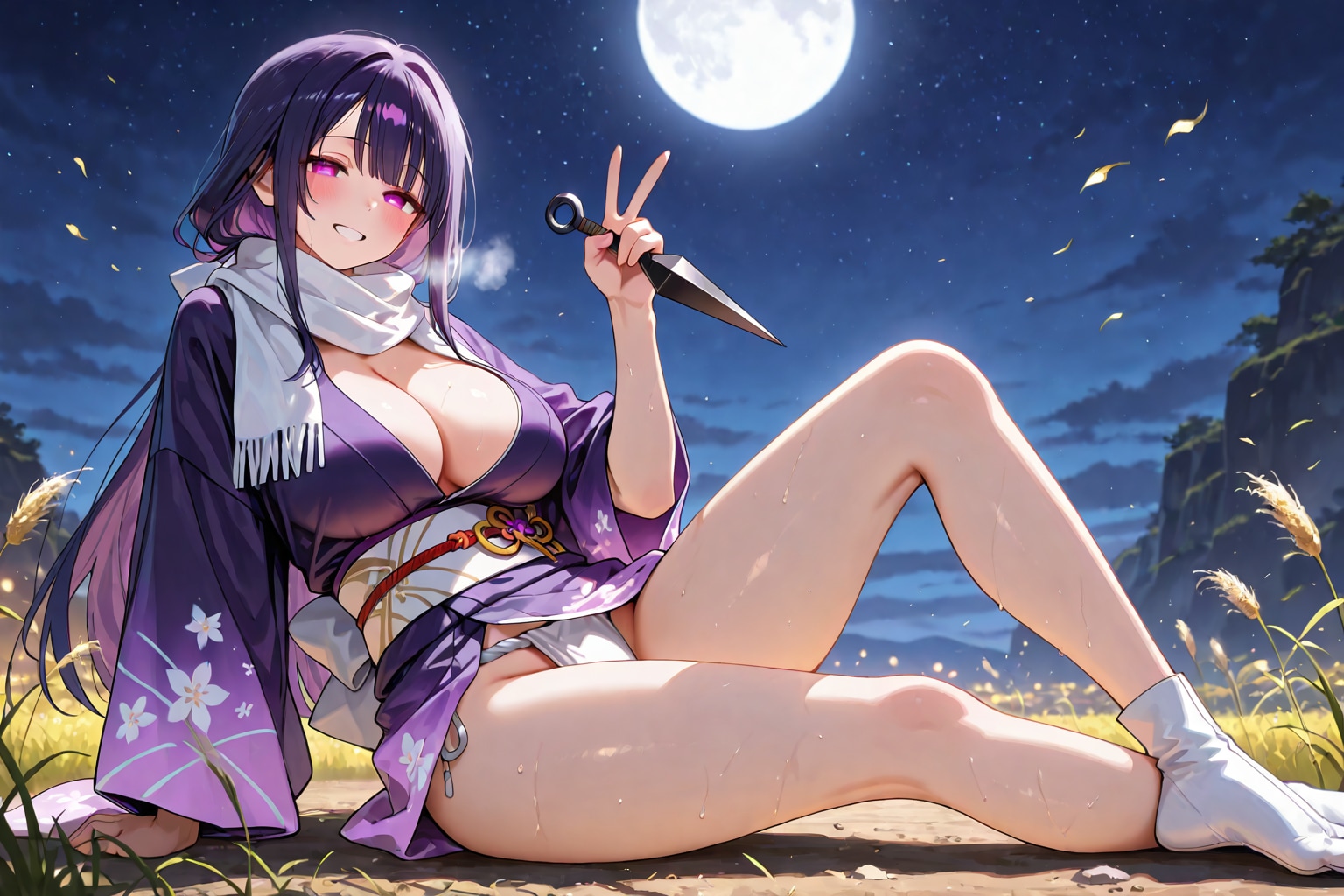 戦闘後くノ一さん
