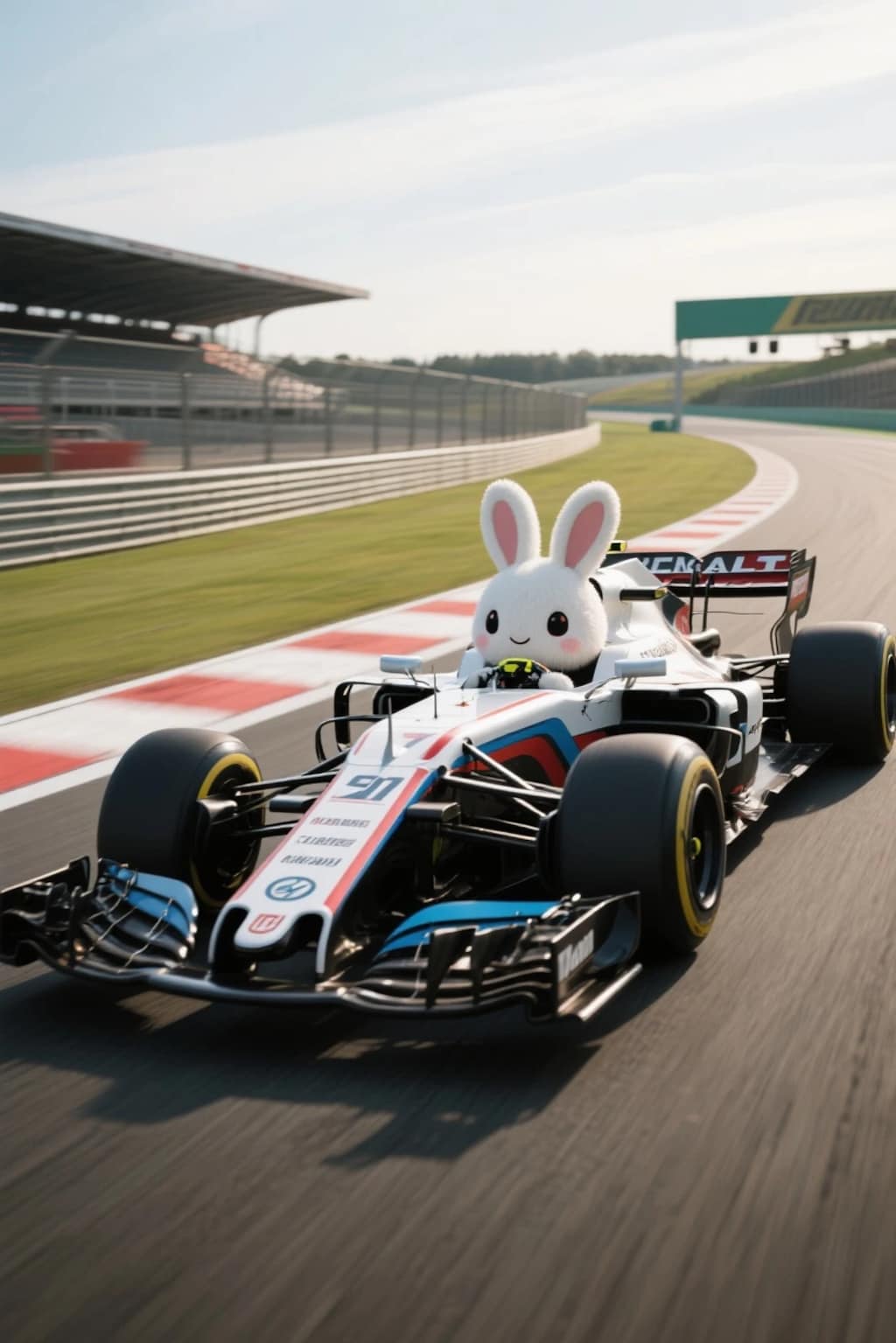 コースレコードを出すうさぎ