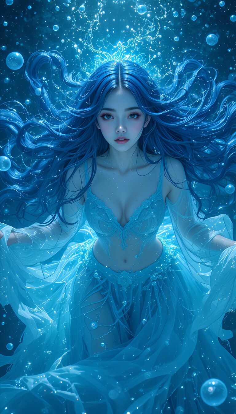 深海の青い姫の秘められた願い