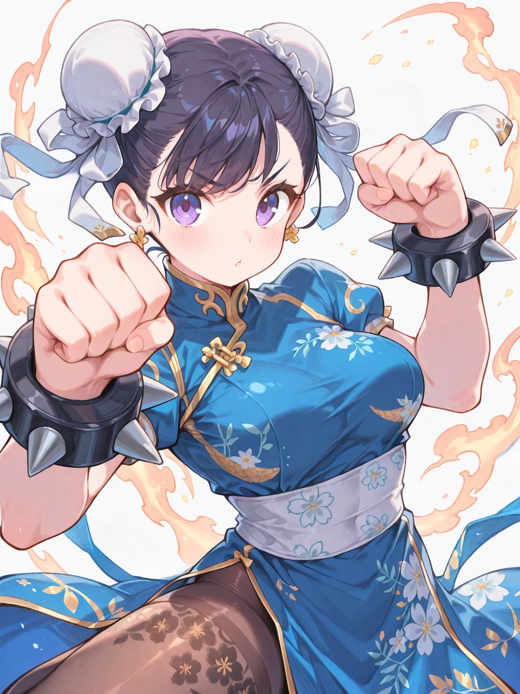 格闘ゲームの拳法少女