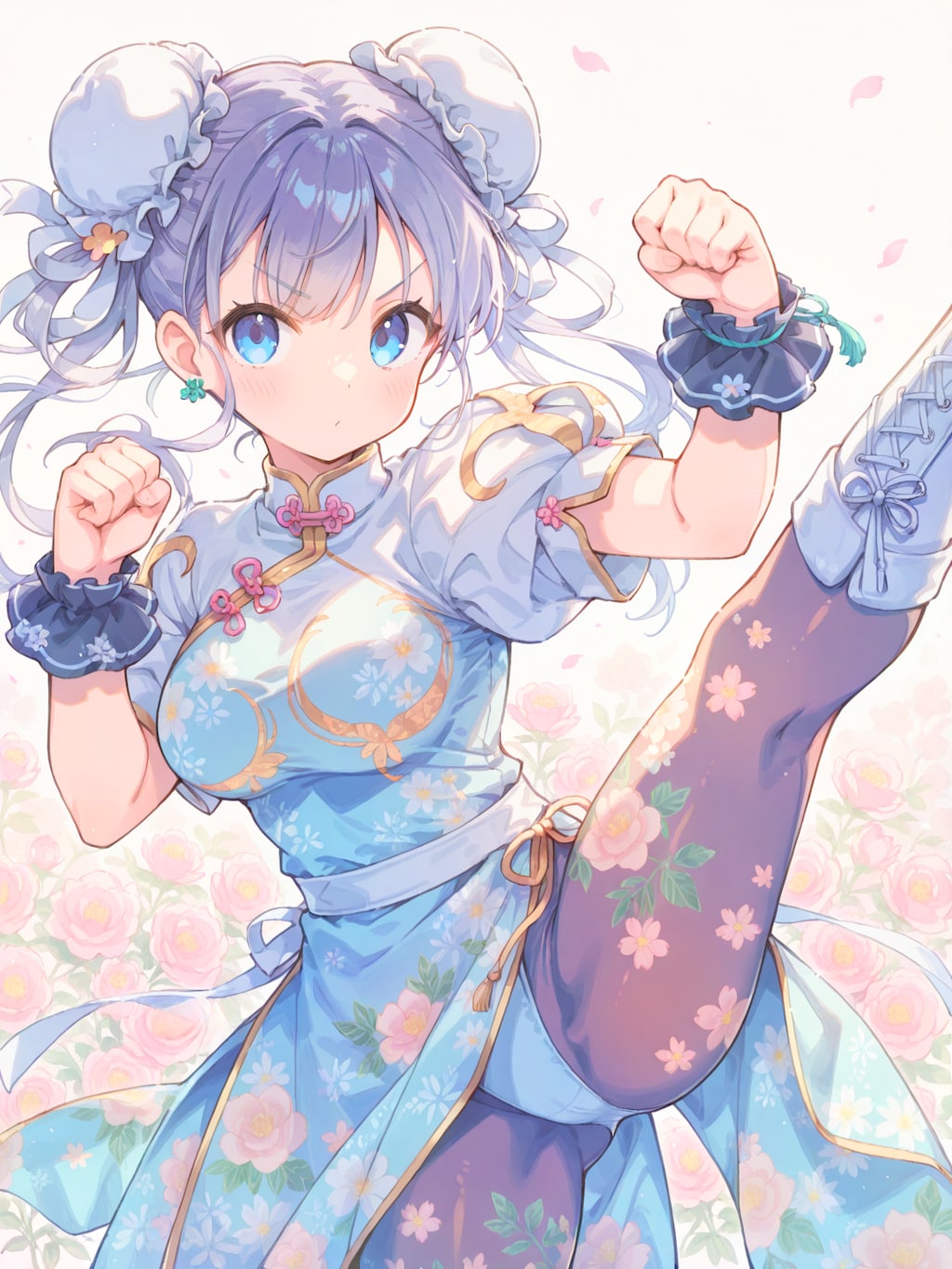 格闘ゲームの拳法少女