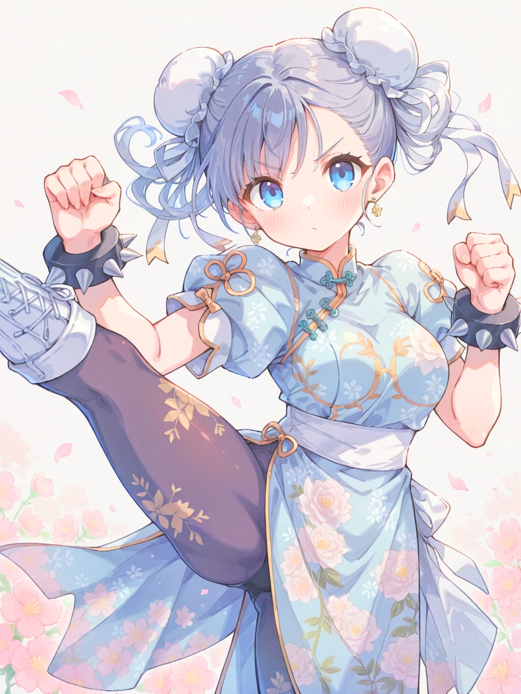 格闘ゲームの拳法少女