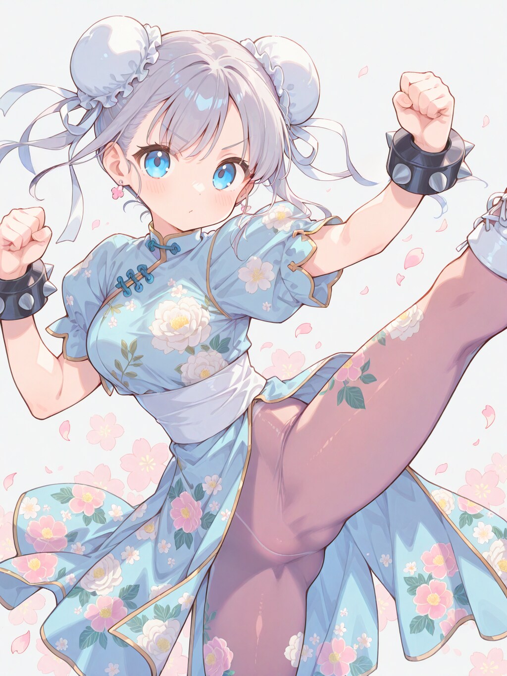 格闘ゲームの拳法少女