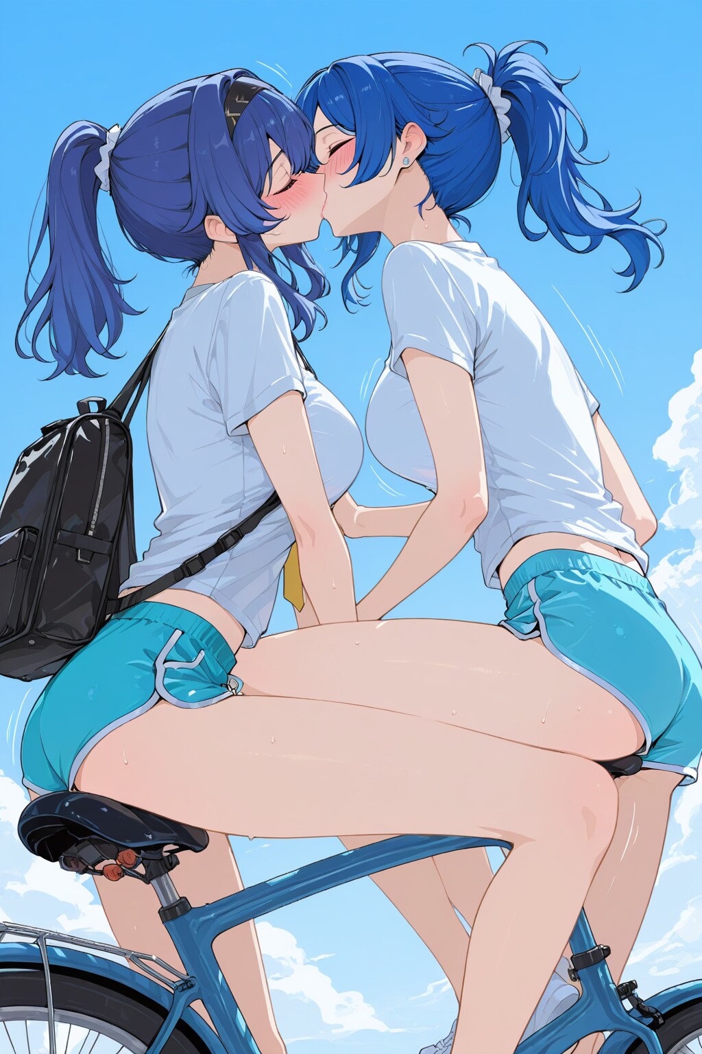 自転車で百合_APRICOT