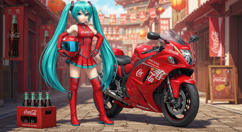 初音ミクとコカ・コーラ隼