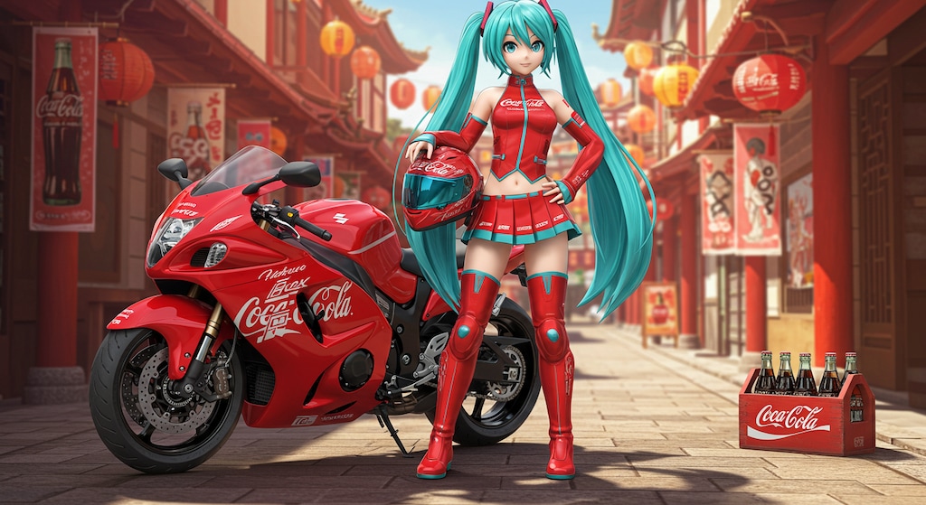 初音ミクとコカ・コーラ隼