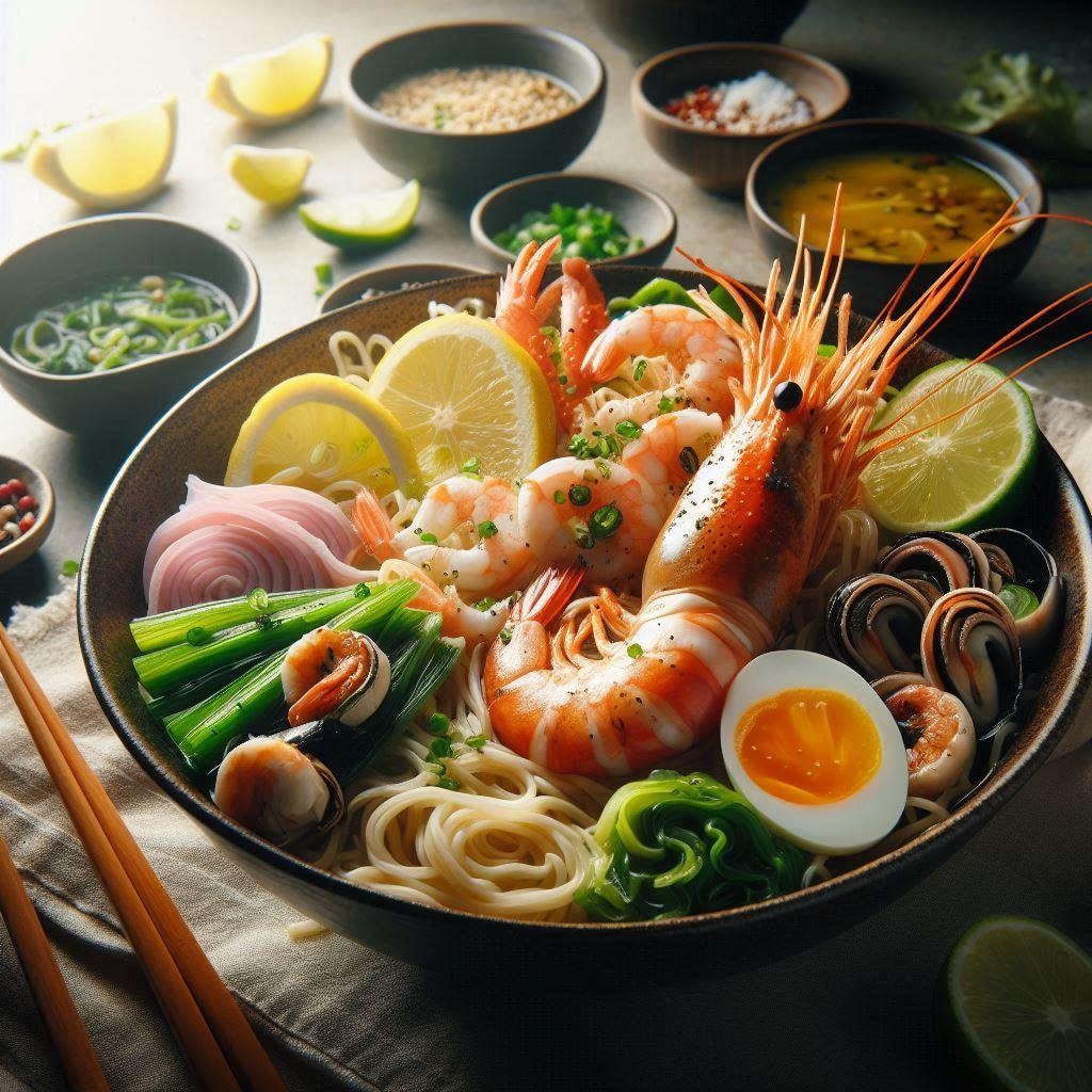 光のseafood noodle