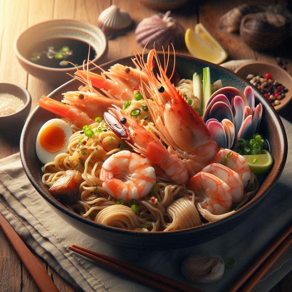 光のseafood noodle
