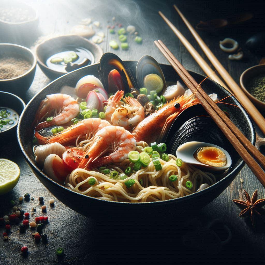 光のseafood noodle