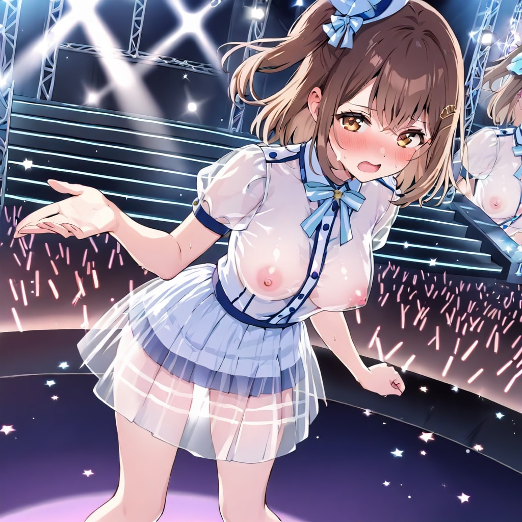 ノーブラなの，ばれてないよ．．．ね？？？