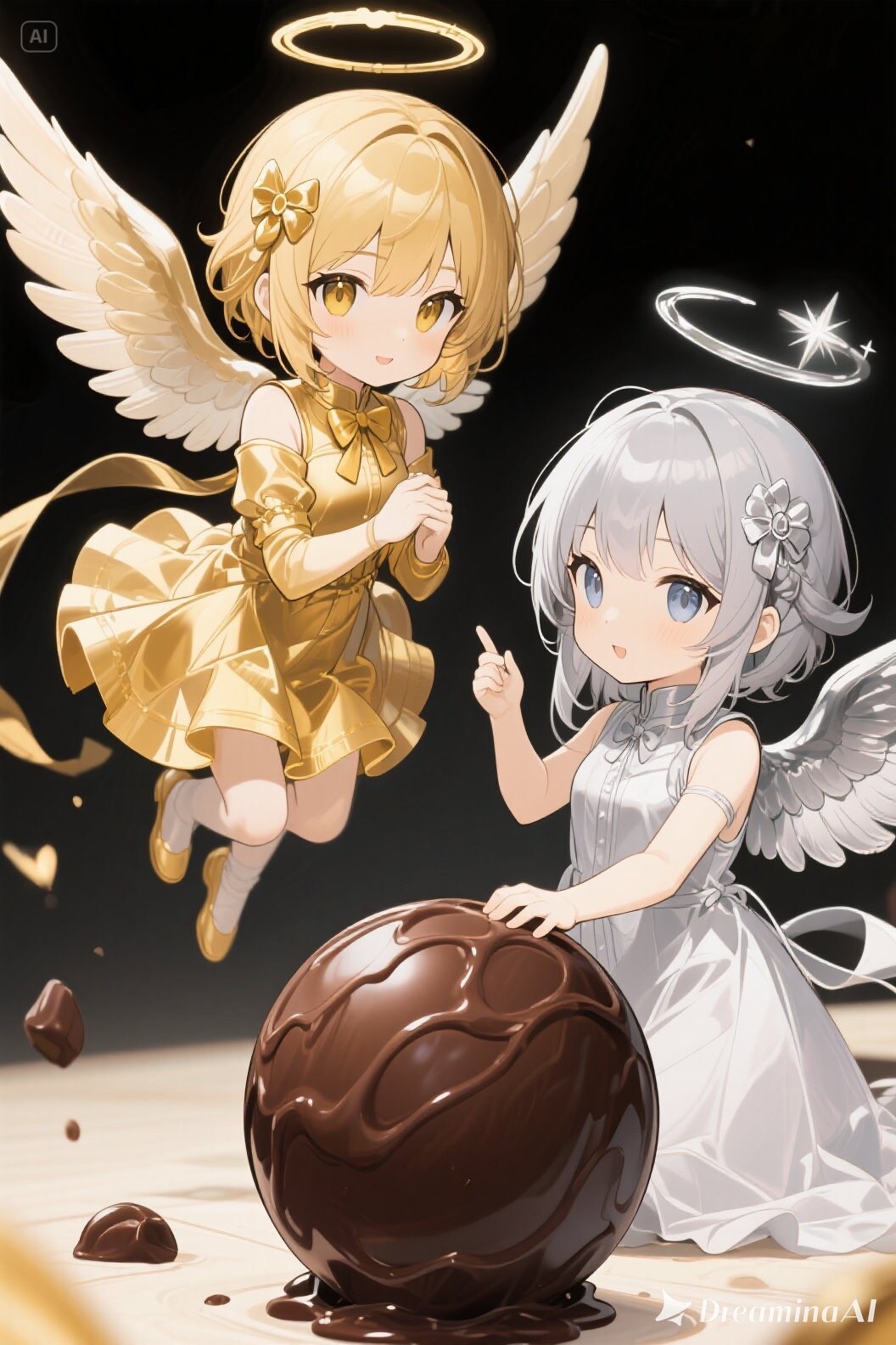 金と銀のエンゼル555 | の人気AIイラスト・グラビア