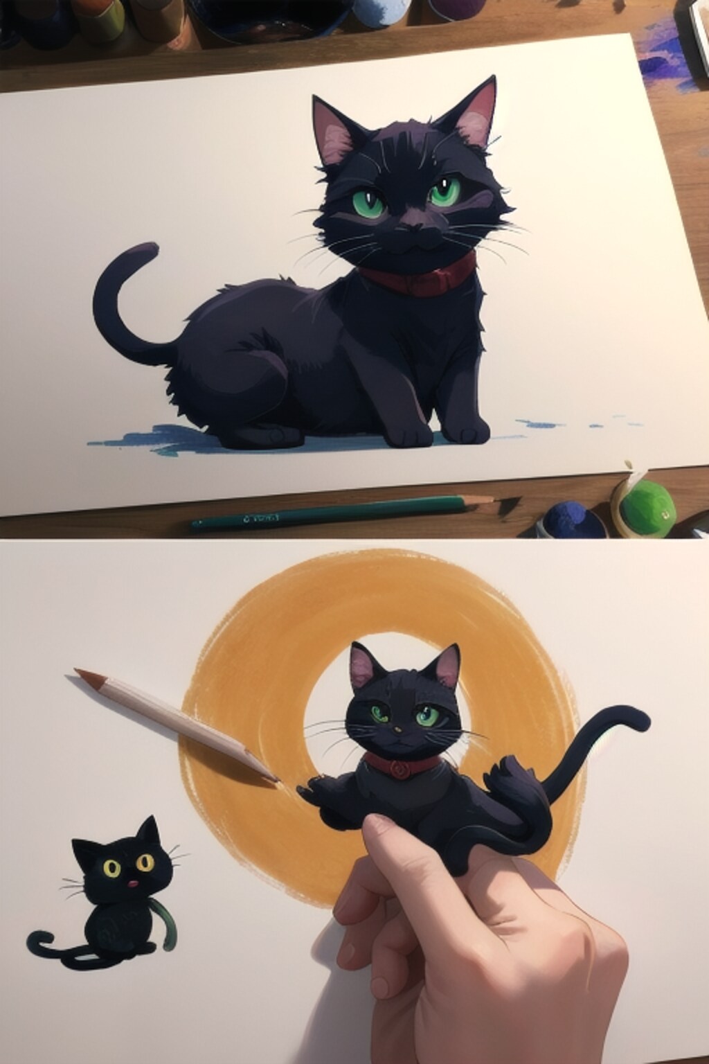 黒猫のイラスト