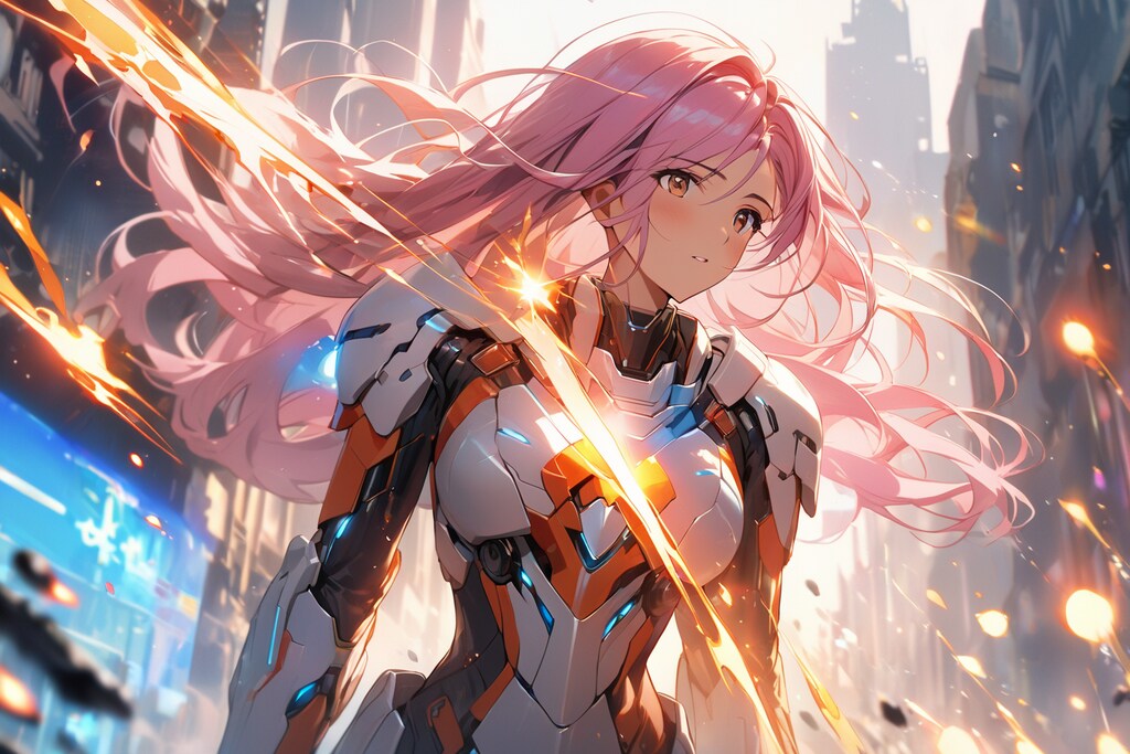 戦うヒロインさん